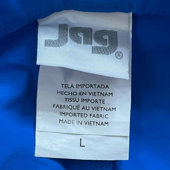 Jag Regular Fit Boardshorts Royal Blue 100% Nylon Drawstring Button Waist Swim L - Picture 5 of 7